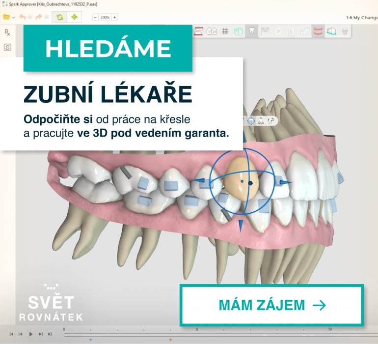 ZUBNÍ LÉKAŘ/KA - modelace 3D léčebných plánů ZUBNÍ LÉKAŘ/KA - modelace 3D léčebných plánů