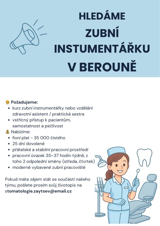 Zubní instrumentářka 