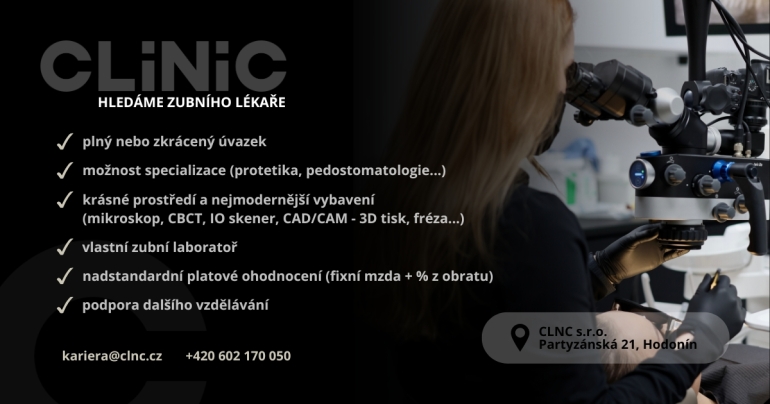 HLEDÁME ZUBNÍHO LÉKAŘE