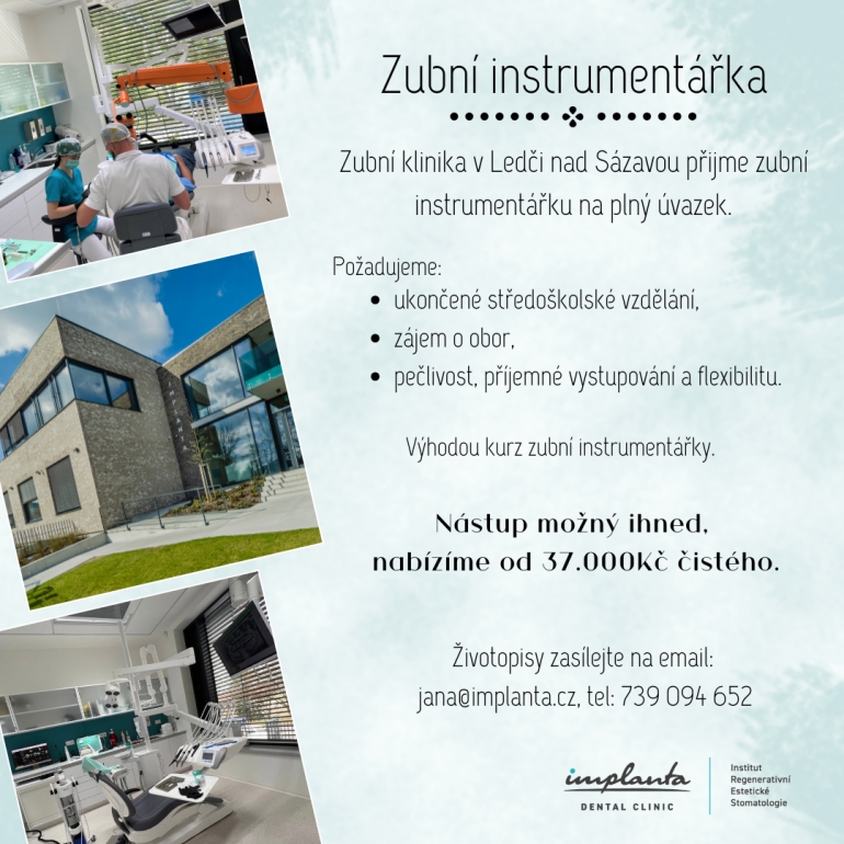 Zubní instrumentář/ka Zubní instrumentář/ka