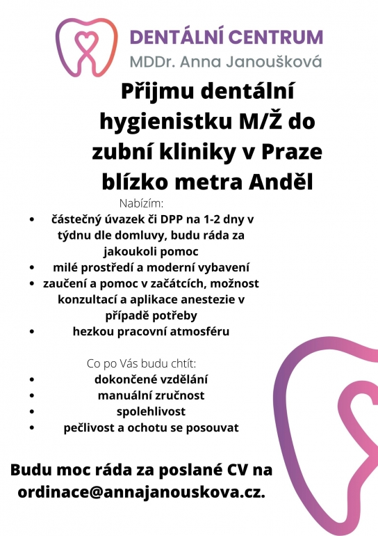 přijmu DH 1-2 dny Praha Anděl přijmu DH 1-2 dny Praha Anděl