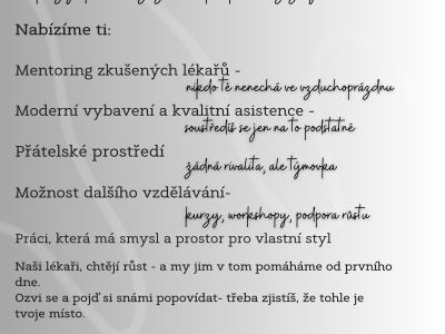 Hledáme zubního lékaře (vhodné i pro absolventy) 