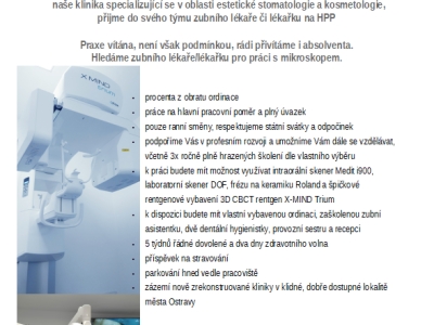 ZUBNÍ LÉKAŘ/KA MIKROSKOP