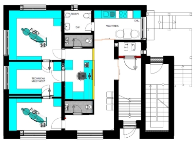Prodej RD – ordinace ZL a DH