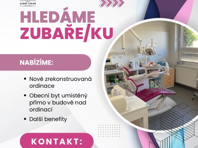 Hledá se zubní lékař - Lipovec, okres Blansko